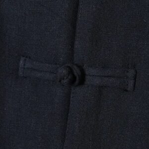 Manteau kimono long noir — Shizuka vue 5