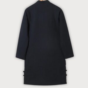 Manteau kimono long noir — Shizuka vue 2