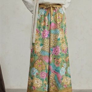 Pantalon large fleuri — Midoriha vue 3