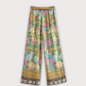 Pantalon large fleuri — Midoriha vue 2