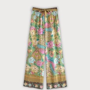 Pantalon large fleuri — Midoriha