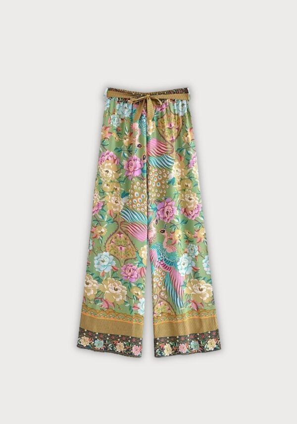 Pantalon large fleuri — Midoriha