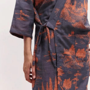 Peignoir homme col kimono — Ukiyo vue 2
