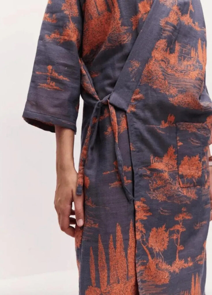 Peignoir homme col kimono — Ukiyo