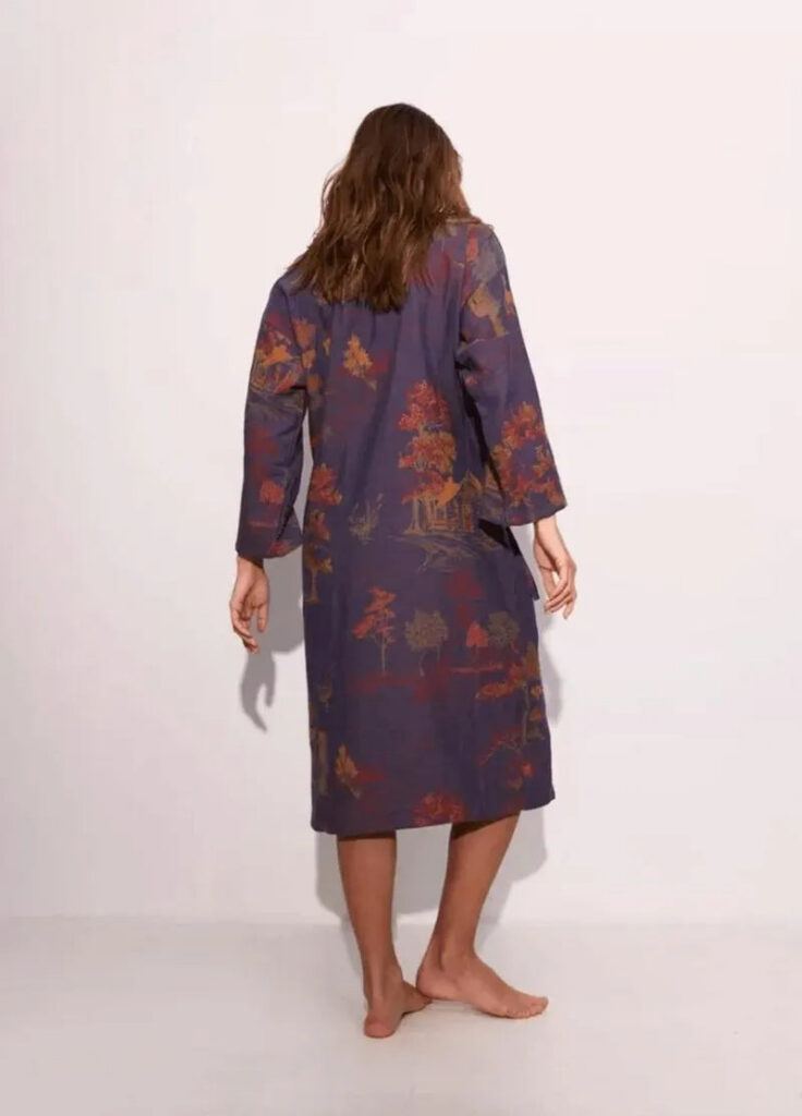 Peignoir japonais kimono femme — Mizuha