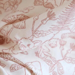 Peignoir kimono court en coton blanc — Yume vue 4