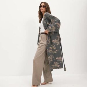 Peignoir kimono femme — Brume vue 3