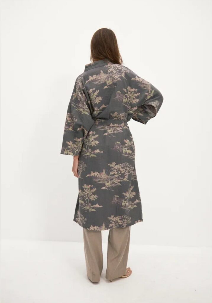 Peignoir kimono femme — Brume