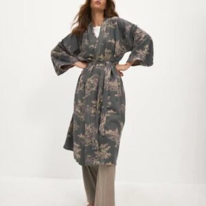 Peignoir kimono femme — Brume
