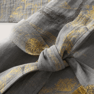 Peignoir kimono gris homme — Momiji vue 2