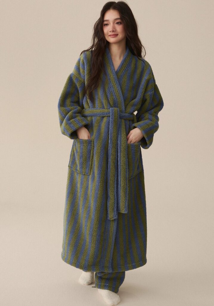Peignoir kimono polaire femme — Komori