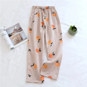Pyjama japonais kimono orange — Momo vue 4