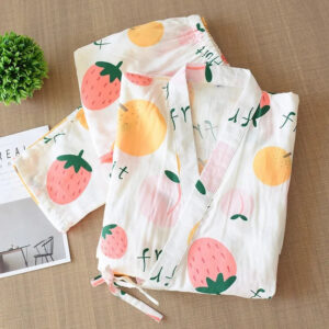 Pyjama kimono coton fruité — Kudamono vue 3