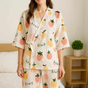 Pyjama kimono coton fruité — Kudamono