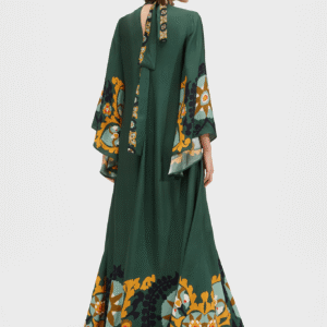 Robe kimono réversible — Émeraude vue 4