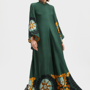 Robe kimono réversible — Émeraude vue 3