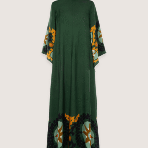 Robe kimono réversible — Émeraude