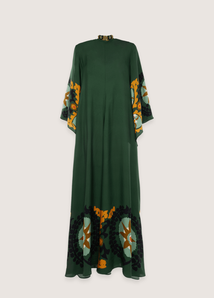 Robe kimono réversible — Émeraude