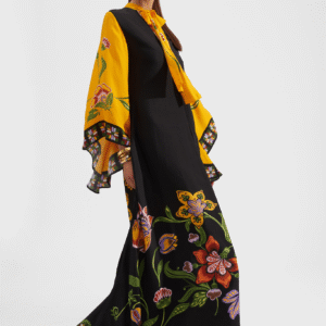 Robe kimono réversible — Floraison vue 3