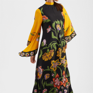 Robe kimono réversible — Floraison vue 5