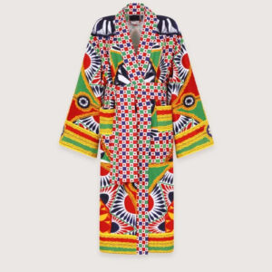 Robe kimono imprimé mosaïque — Karasu