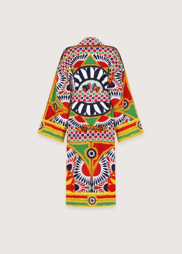 Robe kimono imprimé mosaïque — Karasu