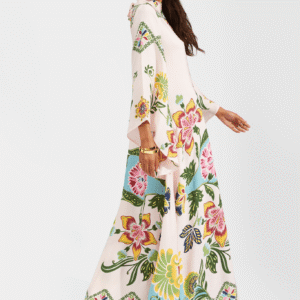 Robe kimono réversible — Jardin Botanique vue 3