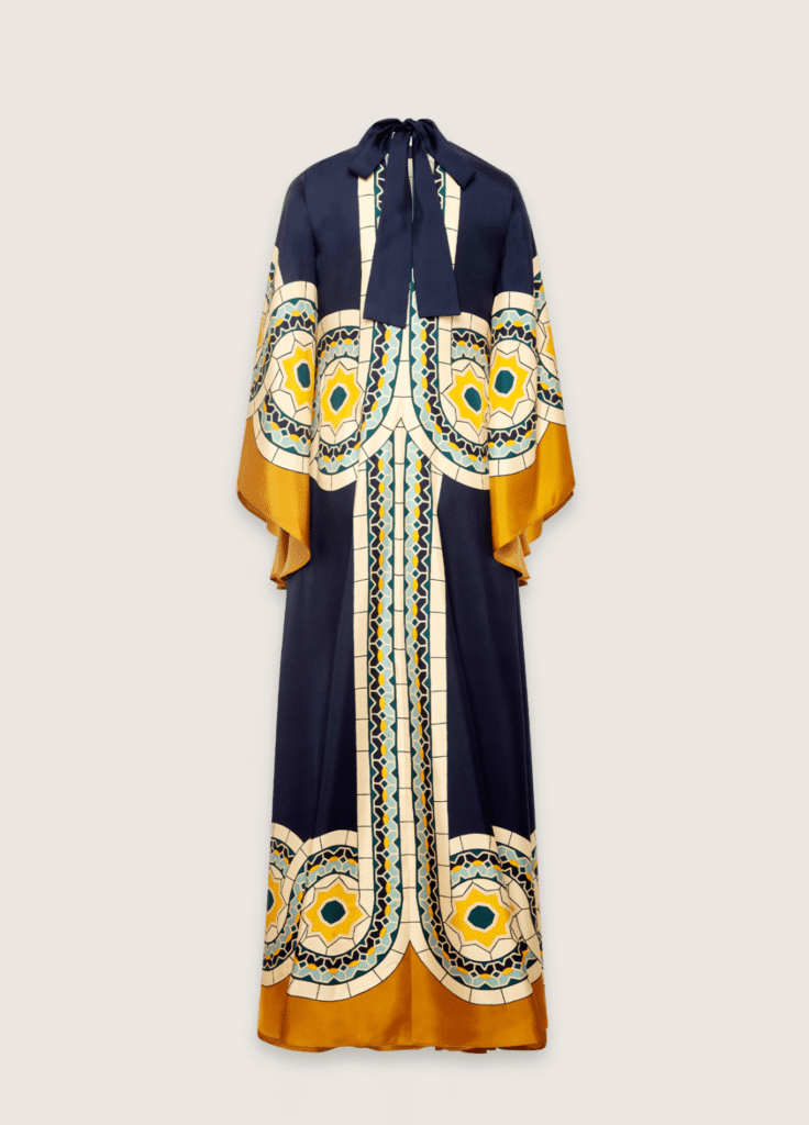 Robe kimono réversible — Méditerranée