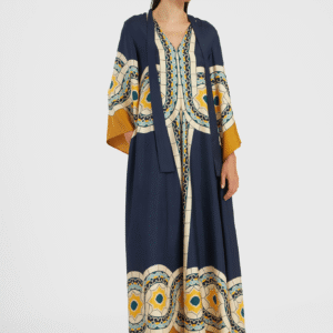 Robe kimono réversible — Méditerranée vue 4