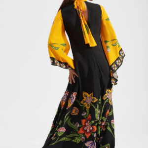 Robe kimono noire — Kuro vue 2