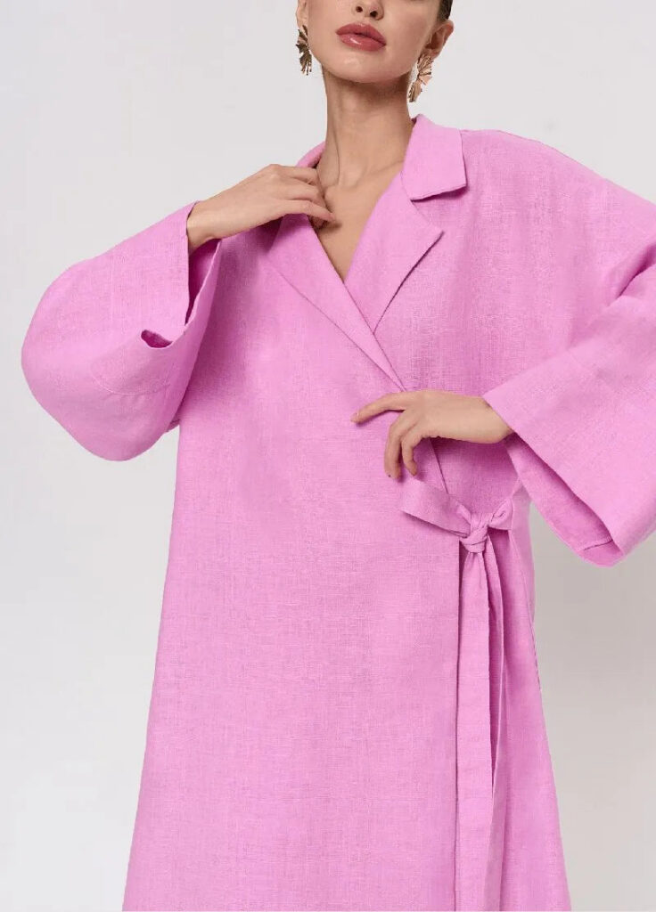 Robe kimono rose — Momo