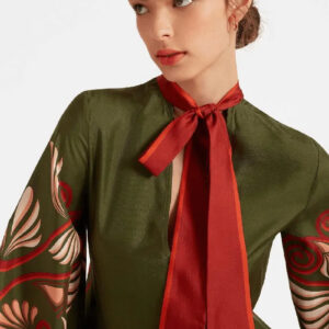 Robe kimono rouge — Aka vue 2