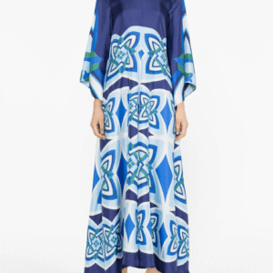 Robe kimono réversible — Saphir vue 3