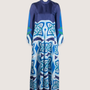 Robe kimono réversible — Saphir