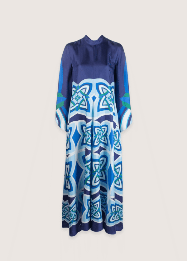 Robe kimono réversible — Saphir