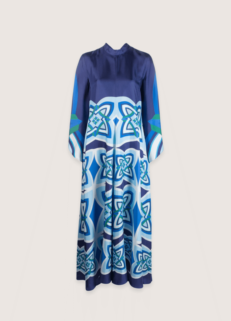 Robe kimono réversible — Saphir