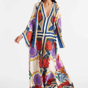 Robe kimono style satin — Goka