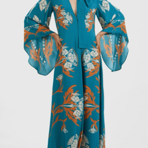 Robe kimono réversible — Turquoise Sauvage vue 5