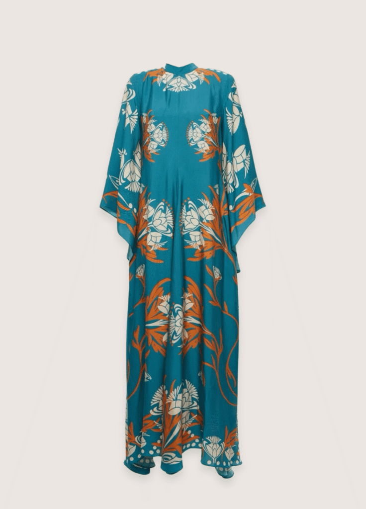 Robe kimono réversible — Turquoise Sauvage
