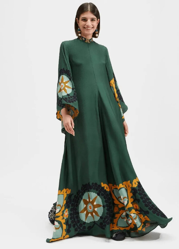 Robe kimono verte — Mori