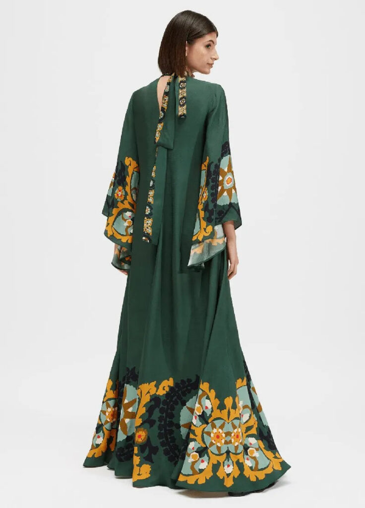 Robe kimono verte — Mori