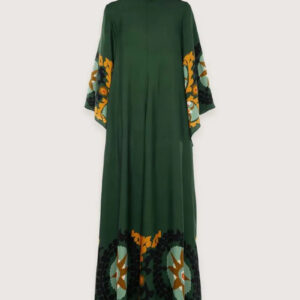 Robe kimono verte — Mori vue 4