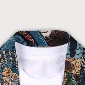 Veste kimono à motifs — Van Gogh vue 2