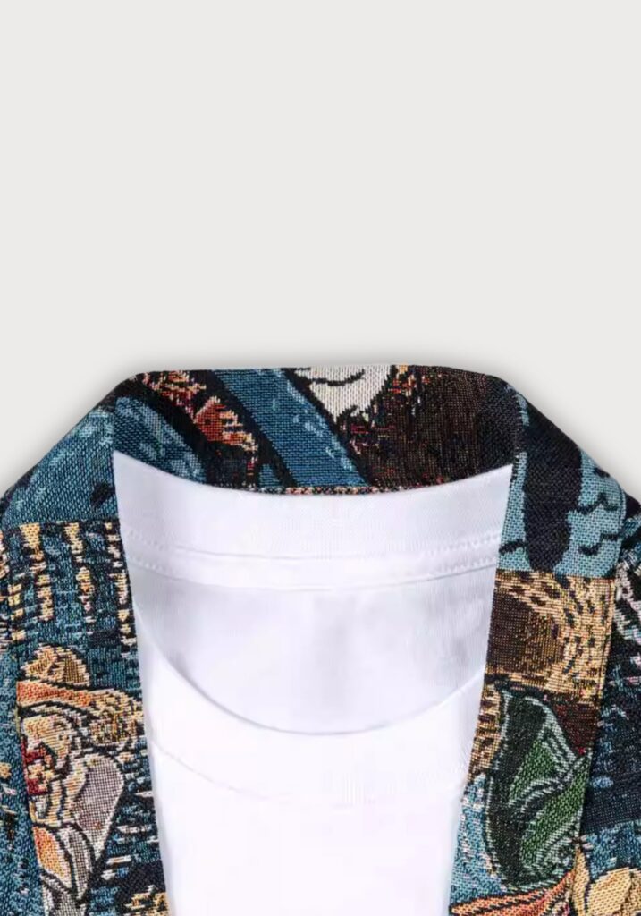 Veste kimono à motifs — Van Gogh