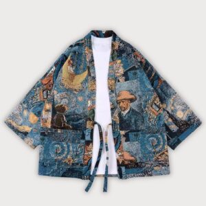 Veste kimono à motifs — Van Gogh