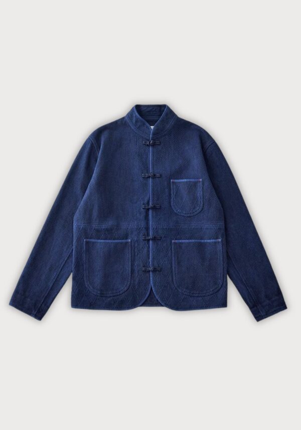 Veste kimono femme bleue — Aizome