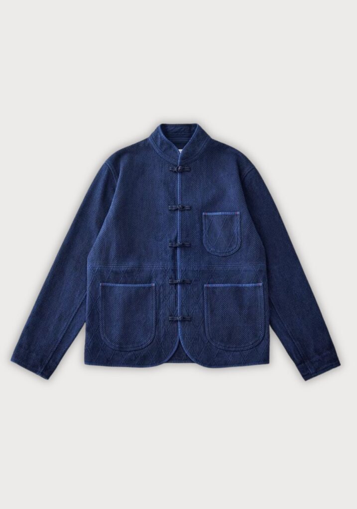 Veste kimono femme bleue — Aizome