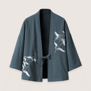 Veste kimono bleu gris — Kaze