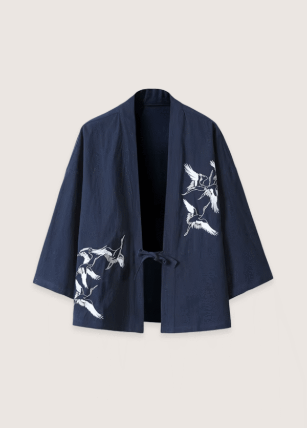 Veste kimono bleu marine — Kaze