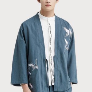 Veste kimono brodée — Avelin vue 2